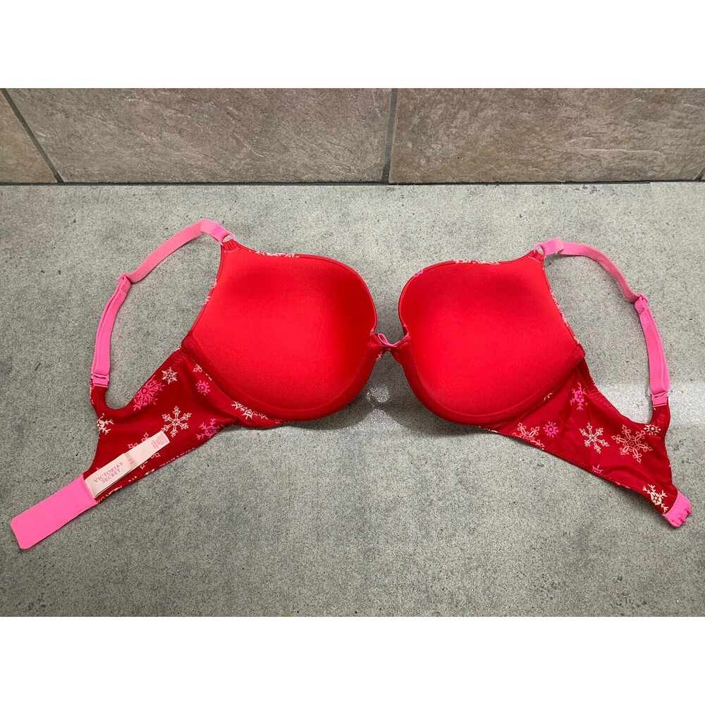 Victoria's Secret Womens Size 34dd Push Up Pigeonnant Lined Underwire Bra View 3